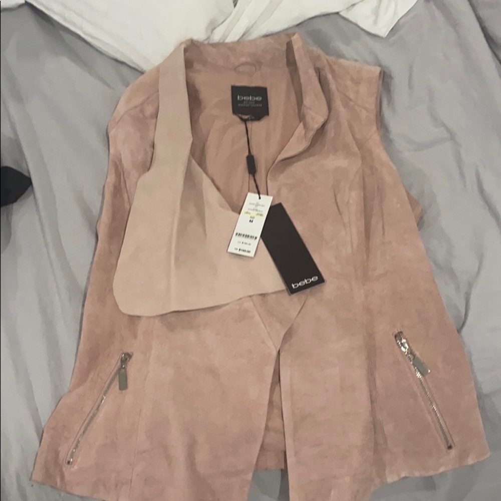 Bebe leather  top
